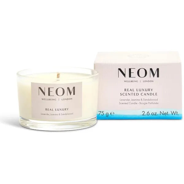 NEOM Candle | Lavender, Jasmine & Rosewood | Scented Candles for On-The-Go | Luxury Aromatherapy Candles | Essential Oil Candle | Tranquil & Relax