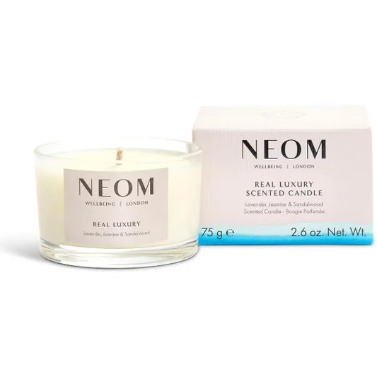 NEOM Candle | Lavender, Jasmine & Rosewood | Scented Candles for On-The-Go | Luxury Aromatherapy Candles | Essential Oil Candle | Tranquil & Relax