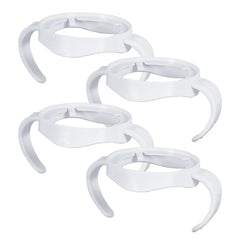 MAKINGTEC 4 Pack Compatible with Baby Bottle Handles for Philips Avent Natural Baby Bottles,Baby Bottle Holder, Baby Feeding Bottles Handles - White