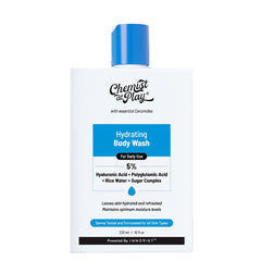 Chemist at Play Hydrating Body Wash | Hyaluronic Acid Body Wash for Intense Hydration | Reduces Flaking & Itching | For Dry Skin | Polyglutamic Acid & Hyaluronic Acid | For Women & Men | 236ml
