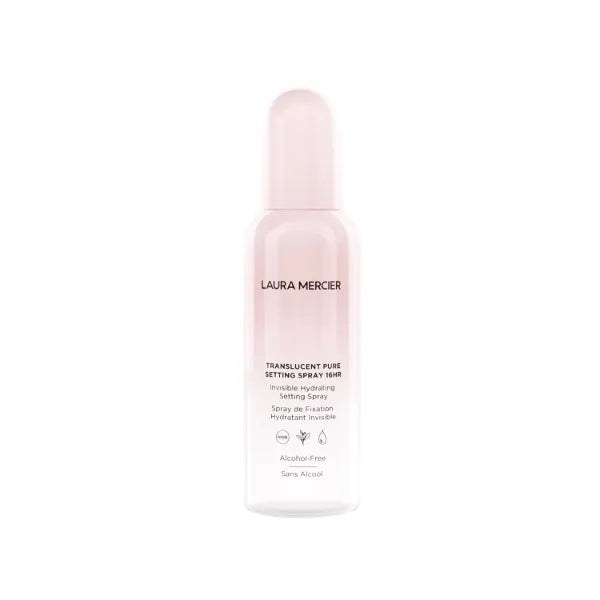 Laura Mercier Translucent Pure Setting Spray, 16HR Long Lasting Wear, Hydrating, Skin-Comforting Formula, Weightless Feel, Invisible Finish, All Day Oil Breakthrough Control
