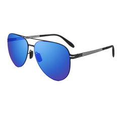 PUKCLAR Polarised Men Sunglasses Pilot Sunglasses Lightweight Stainless Steels Frame Retro Sun Glasses with UV400 for Driving, Fishing, Hiking
