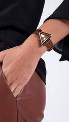 GUESS Ladies 34mm Watch - Black Strap Champagne Dial Gold Tone Case
