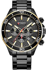CURREN 8309 Watch Men Sport Quartz Calendar Day Minute Second Round Dial Wrist Stainless Steel Luminous Pointer Fashion Causal Watch