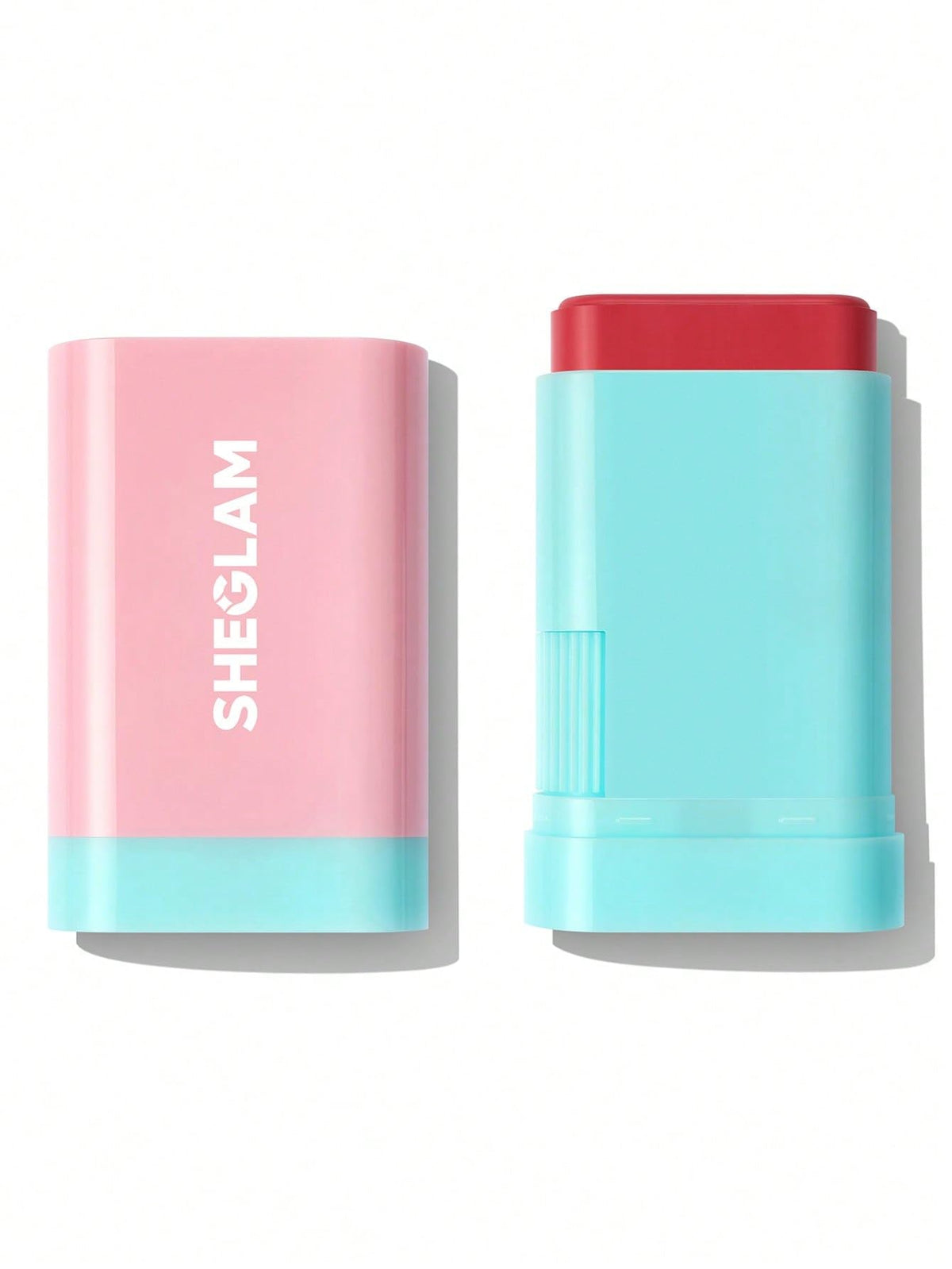 SHEGLAM Glass Glow Blush Stick, 2-in-1 Lip and Face Blush, Vitamin E and Jojoba-Infused (Cherry Express)