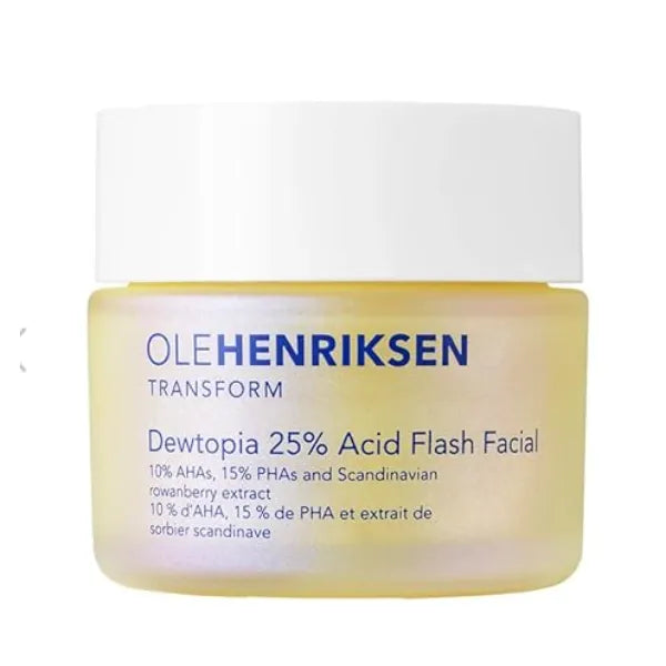 OLEHENRIKSEN Dewtopia 25% AHA + PHA Flash Facial Exfoliating Face Mask 1.69 oz / 50 mL