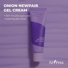 IsNtree Onion Newpair Gel Cream 50ml, 1.69 fl oz | Soothing Care | Blemish & Spot Treatment | Moisturizing | Hyperpigmentation Care | Korean Skincare