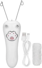Electric Facial threading Hair Remover, Electric Cotton Thread Epilator for Women, Automatic Threader Machine Epilator for Fine Hairs on Face,Chin,Upper Lip, Arms (White)