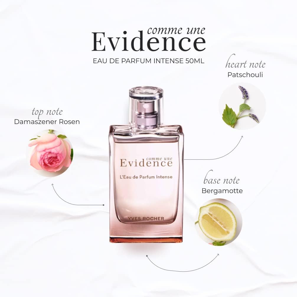 Comme Une Evidence By Yves Rocher For Women - Eau de Parfum Intense, 50 Ml