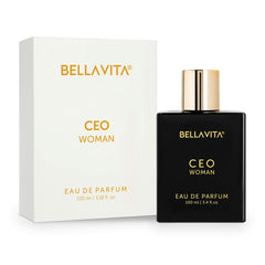 BellaVita Luxury CEO Woman Long Lasting Eau De Parfum With Bergamot, Tonka & Vanilla | Premium, Woody & Fruity Fragrance Scent for Women - 100ml