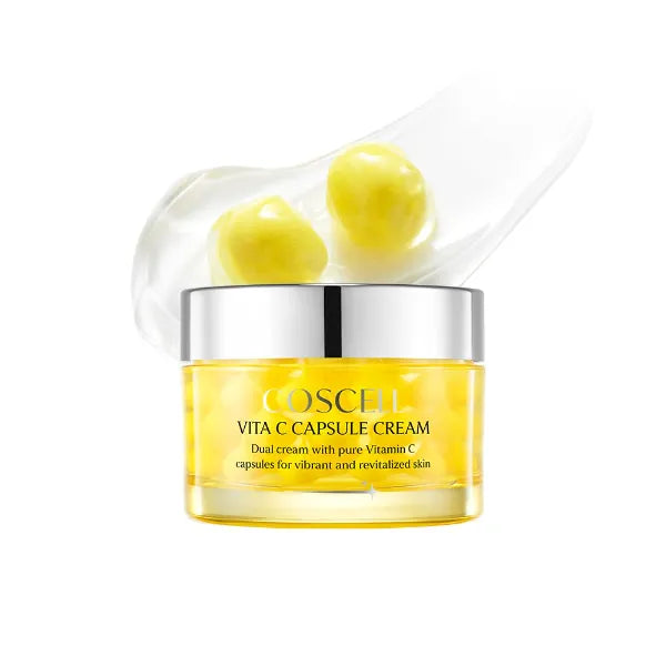 Korean Vitamin C Capsule Cream for Dull Dry Skin, 50ml