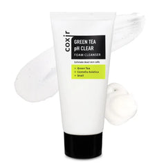 coxir Green Tea pH Clear Foam Cleanser, Travel Essentials, 1.01 fl.oz