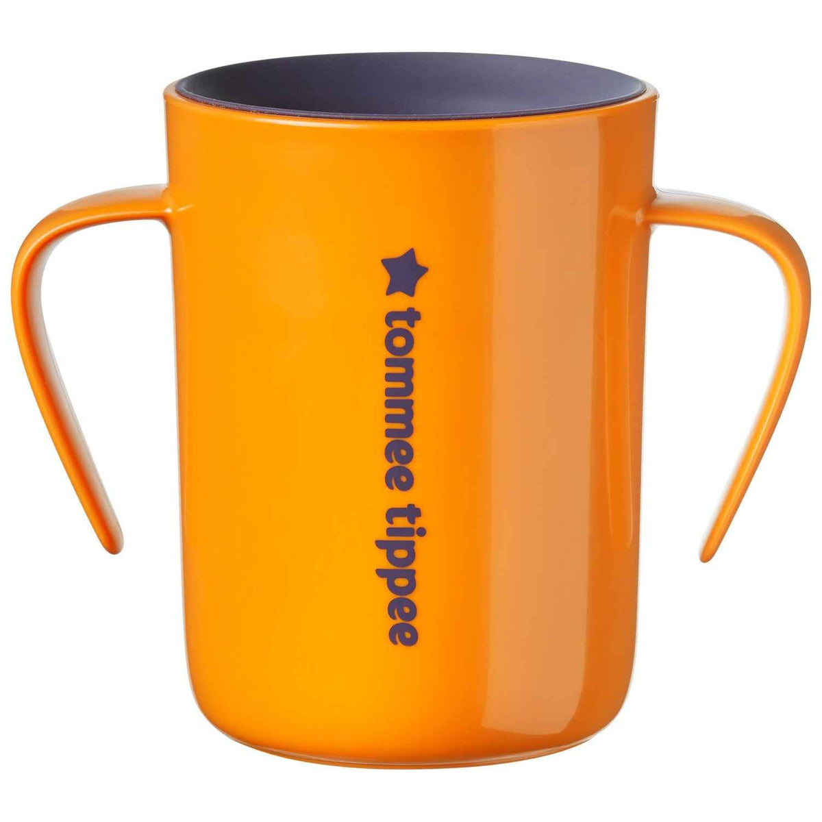 Tommee Tippee 360° Training Cup for Babies with INTELLIVALVE Leak and Shake-Proof Technology and BACSHIELD Antibacterial Technology, 6m+, 200ml, Pack of 1, Orange
