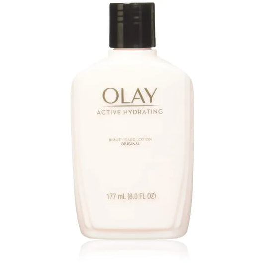 OLAY Active Hydrating Beauty Fluid Original, Lightweight Facial Moisturizer Lotion for Deep Hydration & Smoother Skin - 6 oz