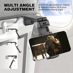 Mirfa, Universal Airplane in Flight Phone Mount. Handsfree Phone Holder for Desk with Multi-Directional Dual 360 Degree Rotation. Pocket Size Travel Essential Accessory for Flying.