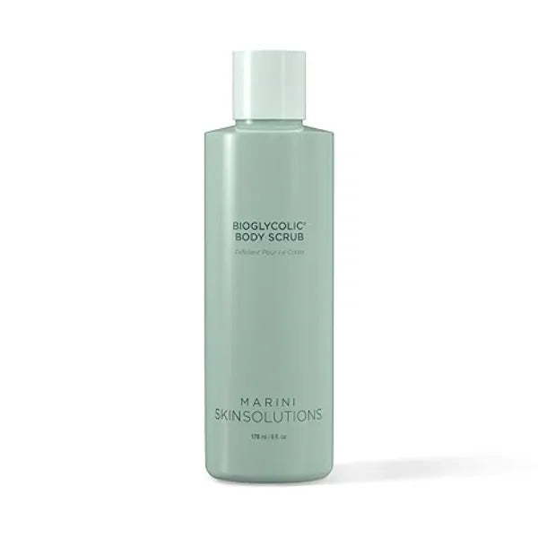Marini SkinSolutions Bioglycolic Body Scrub Glycolic Acid Exfoliator to Exfoliate, Resurface, Polish, and Smooth Skin on Arms, Legs, and Back Made in the USA 6 fl oz