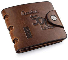Bailini Brown Leather For Men - Bifold Wallets