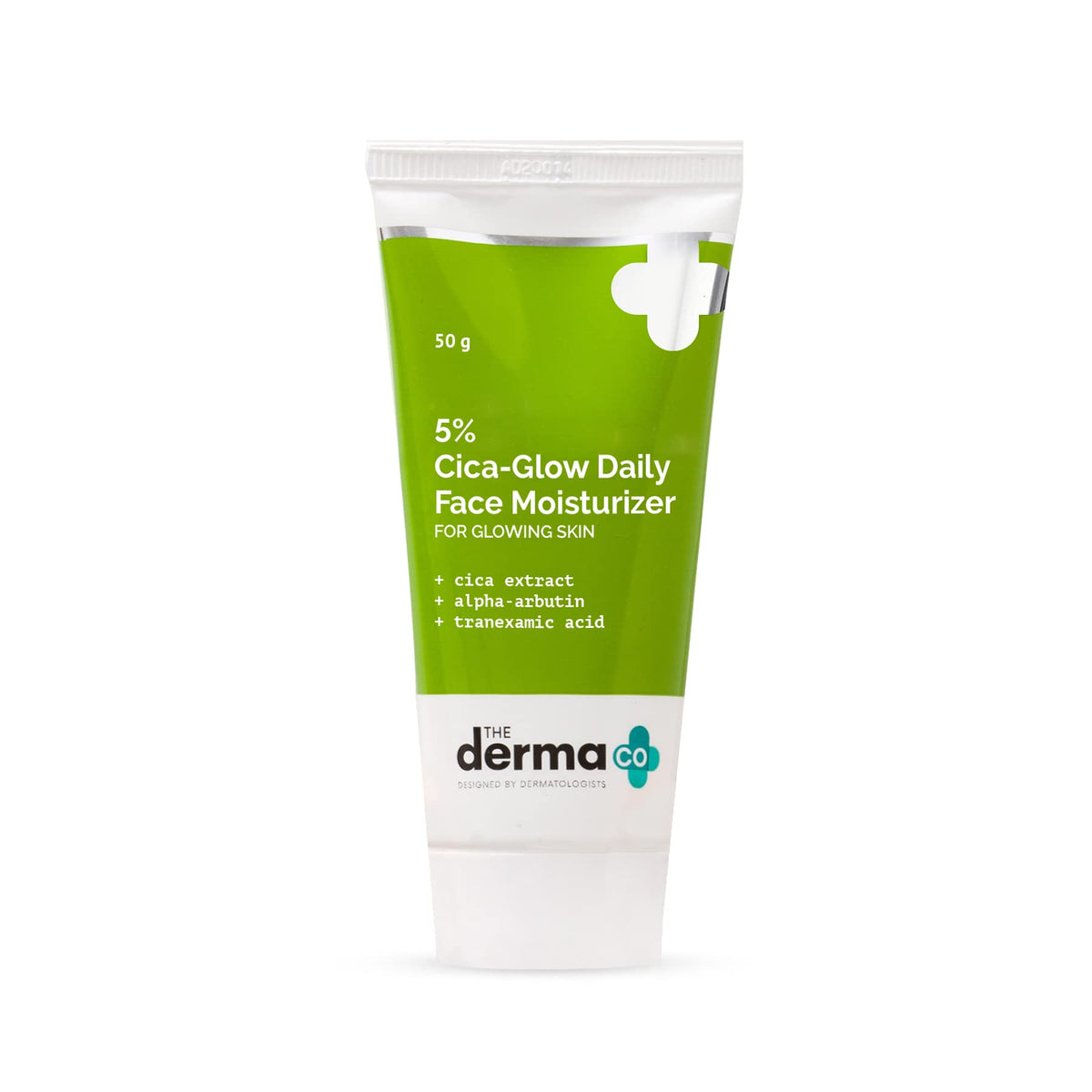 The Derma Co 5% Cica-Glow Daily Face Moisturizer With Alpha Arbutin & Tranexamic Acid For Glowing Skin, Lotion - 50 Gm