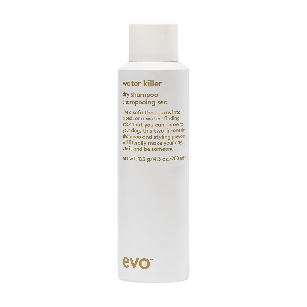 EVO Water Killer Dry Shampoo, Dual-purpose Dry Shampoo and Styling Spray - 4.3 Ounce