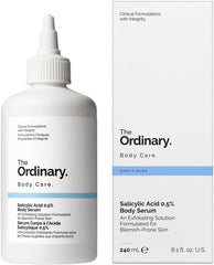 The Ordinary Salicylic Acid 0.5% Body Serum (240ml) - An exfoliating treatment to smooth rough, stressed skin and soften texture from neck to toe