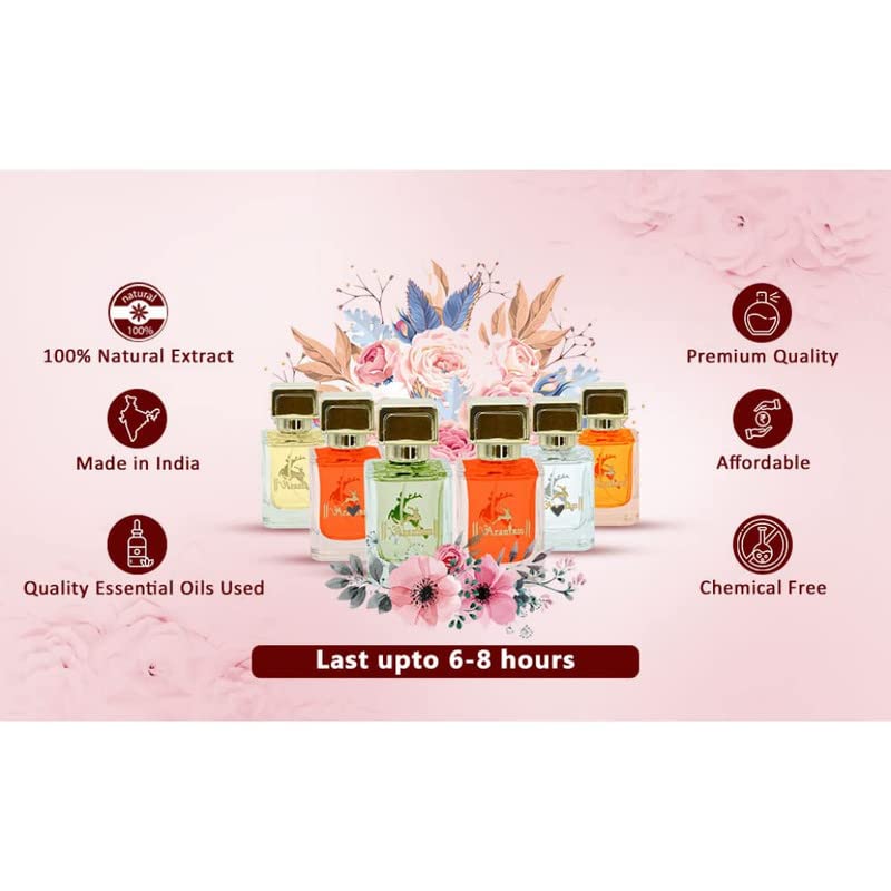 Aranyam Natural Sandal Perfume Intense Unisex Parfum with Long-Lasting Chandan (Sandalwood) Fragrance For Men & Women | Luxury Woody and Oriental Scent | Perfect New Year Gift (50 ML + Bonus Sample