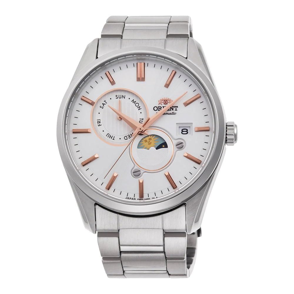 Orient Sun and Moon Automatic White Dial Men's Watch RA-AK0306S10B