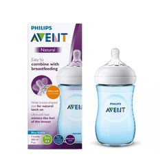 AVENT Philips Natural 2. 0 Blue Feeding Bottle 260ml SCF035/10
