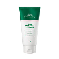 VT Cosmetics Cica Mild Foam Cleanser 10.14 fl. Oz., Gentle Daily Face Wash - Deep Cleansing, Hydrating, Soothing Facial Cleanser with Centella Asiatica Extract, Hyaluronic Acid, Green Propolis Extract
