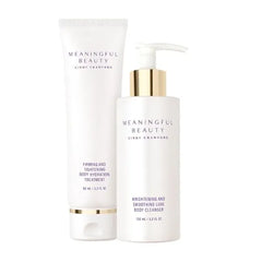 Meaningful Beauty Brightening & Firming Bodycare Duo – Luxe Body Cleanser + Hydration Treatment