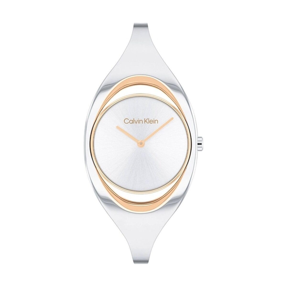 Calvin Klein CK ELATION Women's Watch, Analog - Silver Gold / Silver