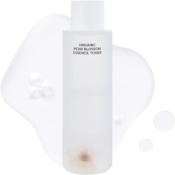 Whamisa Organic Pear Blossom Essence Toner, Fermented Postbiotic Formula for Radiant Skin, Facial Toner, Revitalizing, Hydrating, Moisturizing, Korean Skin Care (160ml)