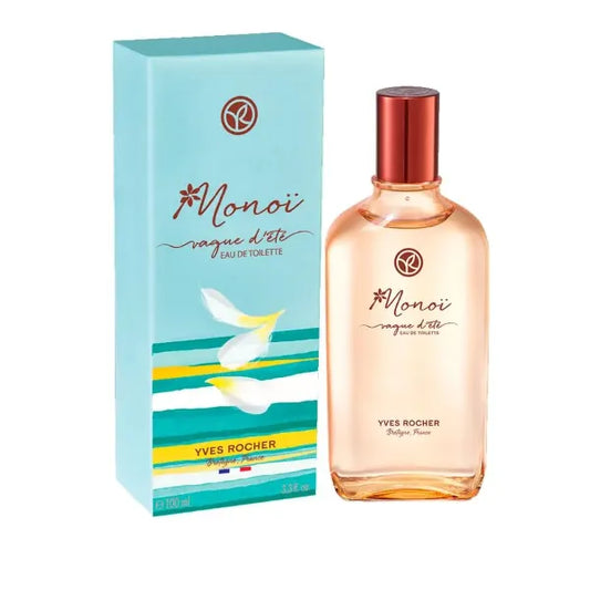 Yves Rocher Monoi Eau de Toilette Coconut Tiare Notes Summer Scent Long Lasting Fragrance Spray 100 ml /3.3 fl.oz.