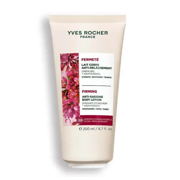 Yves Rocher Firming Anti Sagging Body Lotion Firmness & Elasticity – Moisturizing & Toning Skin Care Hydrating Body Moisturizer with Natural Ingredients 200ml / 6.7 fl oz