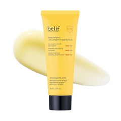 belif Super Knights  Vitamin Collagen Wrapping Peel Off Facial Mask, Elasticity + Hydration, Pore Firmenss & Even Skin Tone, with Multi Vitamin Complex and Glutathione Korean Skincare, 2.3 fl. oz
