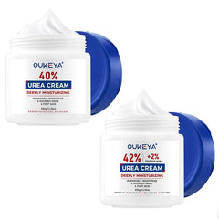 OUKEYA Urea Cream 40 Percent, Urea Foot & Hand Cream for Dry Cracked, 40 per Urea Lotion for Feet Maximum Strength with Urea Cream 42% plus Salicylic Acid 2% Net 350g for Dry Cracked Feet, Heels, Knee