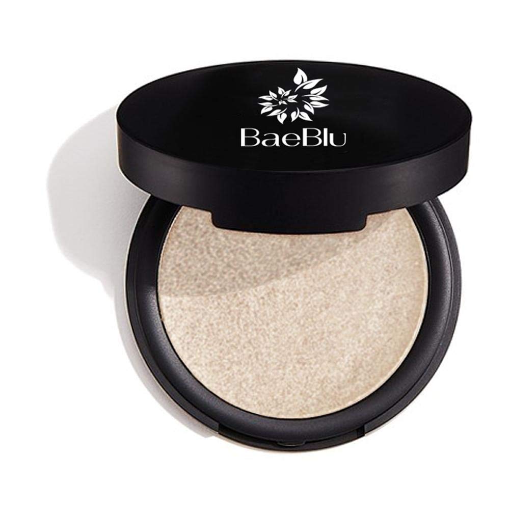 Best Organic 100% Natural Vegan Highlighter Makeup, Made in USA, Pressed Powder Highlighter by BaeBlu, Luminessence