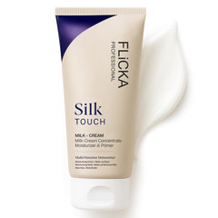 FLiCKA Silk Touch 3 in 1 Moisturizer and Primer for Face | Hydrating, Lightweight, Long-Lasting | Pore Minimizer | Dermatologically Tested | All Skin Types | Makeup Base | 60g