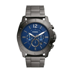 Fossil Privateer Chronograph Smoke Stainless Steel Watch - BQ2758