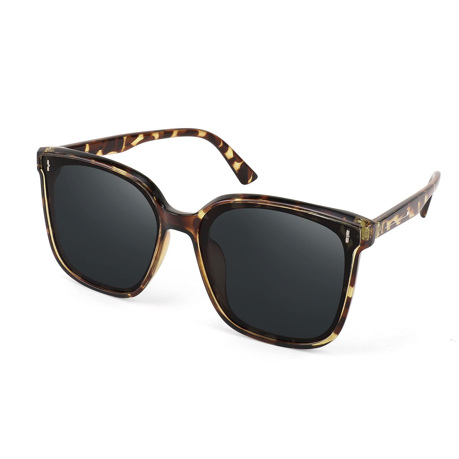FEISEDY Women Oversized Vintage Polarized Sunglasses Square Cute Trendy Classic Simple Men B2758