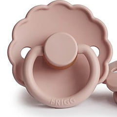 FRIGG Daisy Latex Baby Pacifier 6-18M 1-Pack Blush - Size 2
