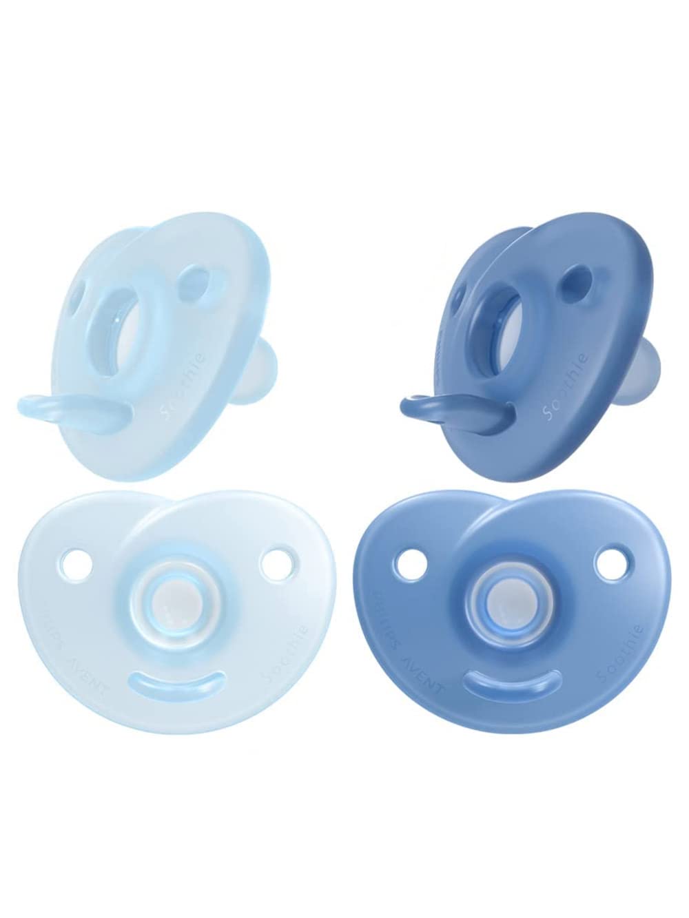 AVENT Philips Philips Shape Pacifier Heart 0-3 Months Set of 2 (Blue)