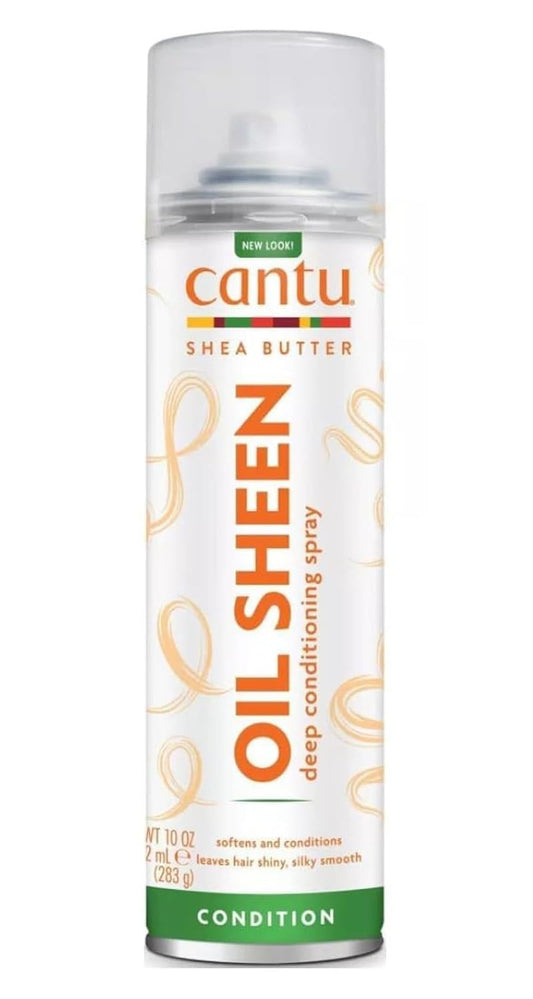 Cantu Oil Sheen Deep Conditioning Spray with Shea Butter, Straightening & Smoothening, Conditioning, Hair Volumizing - 10 oz