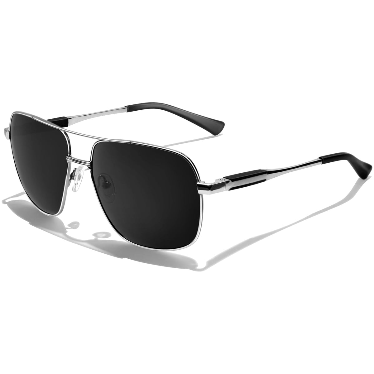 KANASTAL Polarized Sunglasses for Men Women, Large Memory Metal Frame Lightweight Sun Glasses 100% UV400 Protection Shades for Driving