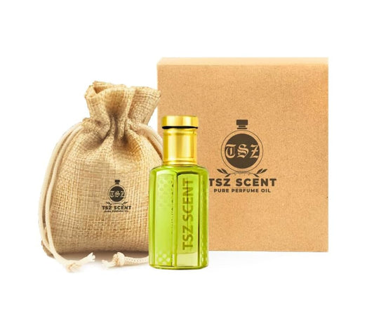 TSZ Scent Pure Jasmin Concentrated Perfume Oil 12ml Attar, Long-Lasting Oriental Floral Fragrance for Him and Her, Non-Alcoholic
