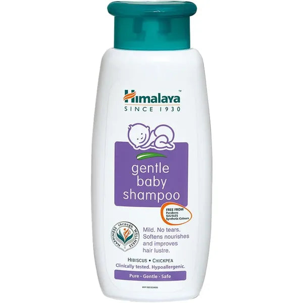 Himalaya No Tears Gentle Baby Shampoo with Hibiscus & Chickpeas, Suitable for Delicate Newborn Skin, pH Balanced, Clinically Tested, Free from Alcohol, Parabens, Phthalates & Sulphates- 200ml