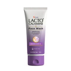 Lacto Calamine face wash with kaolin clay with niacinamide vitamin E for oily skin 100ml