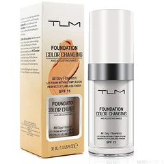 TUZ TLM Foundation Cream, Flawless Colour Changing Liquid Foundation Hides Wrinkles & Lines,BB Cream Covering Imperfections Liquid Complete Foundation Cover Fluid Foundation (1 pcs)