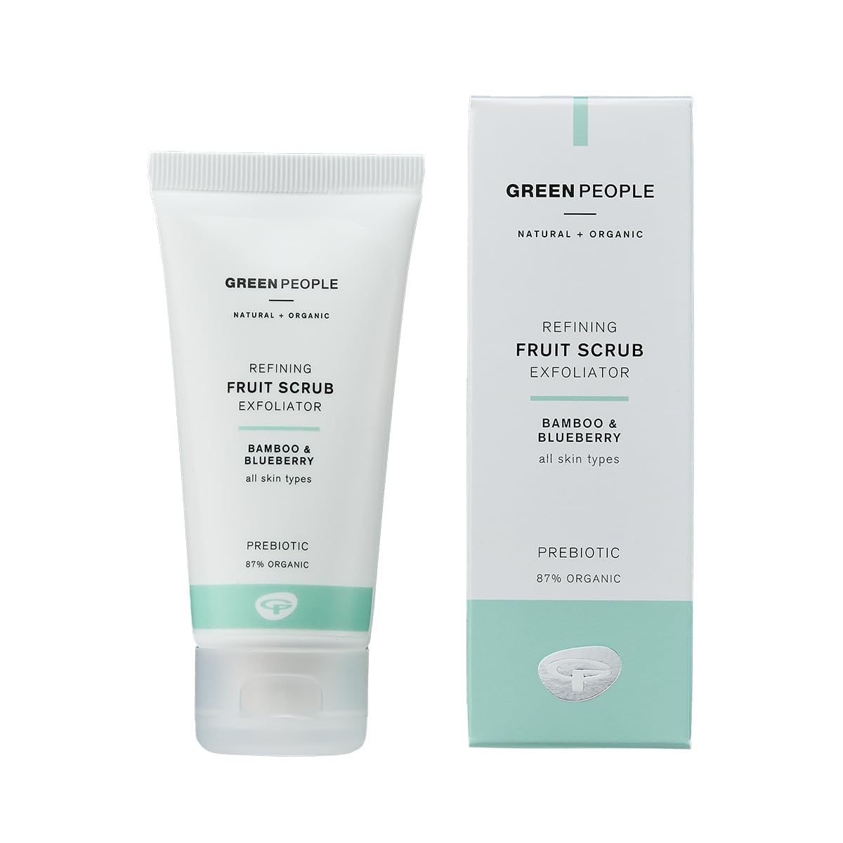 Green People Fruit Scrub Exfoliator For All Skin Types, Paraben & Alcohol Free, Cruelty Free & Vegan - 50ml
