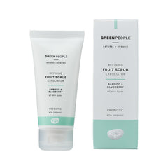 Green People Fruit Scrub Exfoliator For All Skin Types, Paraben & Alcohol Free, Cruelty Free & Vegan - 50ml