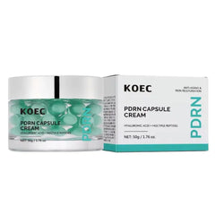 KOEC PDRN Capsule Cream – Anti-Aging Face Moisturizer with Hyaluronic Acid & Peptides for Firming and Wrinkle Reduction, Korean Skincare
